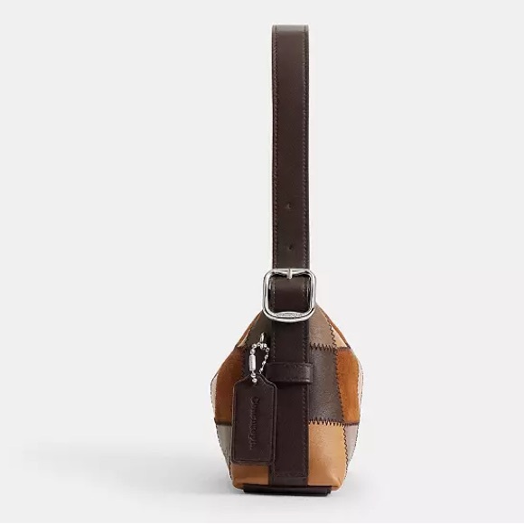 NWT Coachtopia Small Slouchy Shoulder Bag Tab Multi Patchwork - Picture 3 of 4